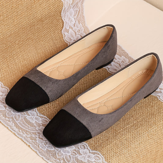 Timeless Colorblock Faux Suede Wedge Sandals with Wedge