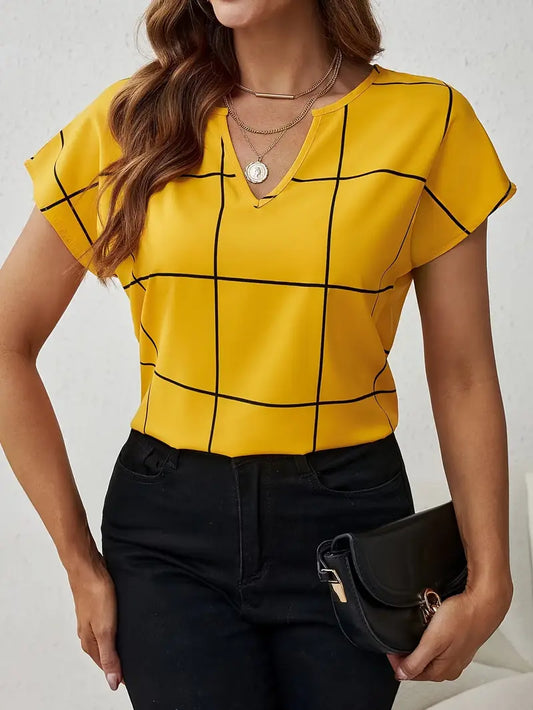 Plaid Polyester Sweater