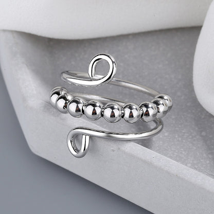 Modern Ring with Gold-tone