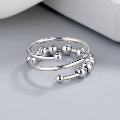Modern Ring with Gold-tone