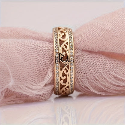 Delicate 1-Piece Ring Set with Gold-tone