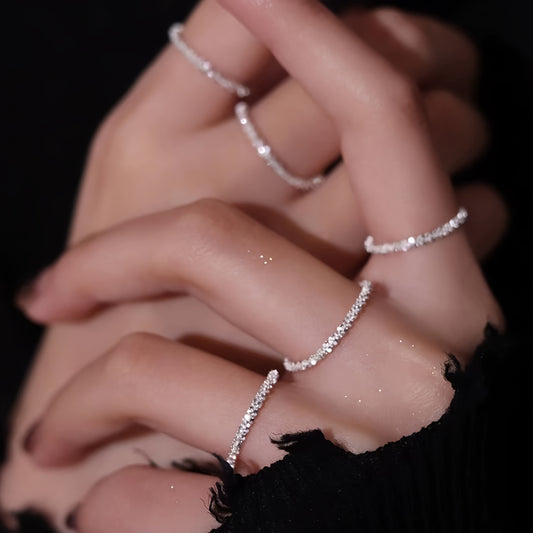 Modern Ring with Gold-tone