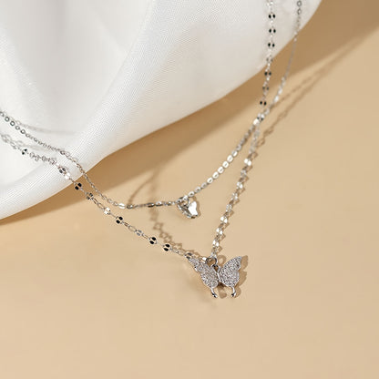 Modern 1-Piece Necklace Set with Gold-tone