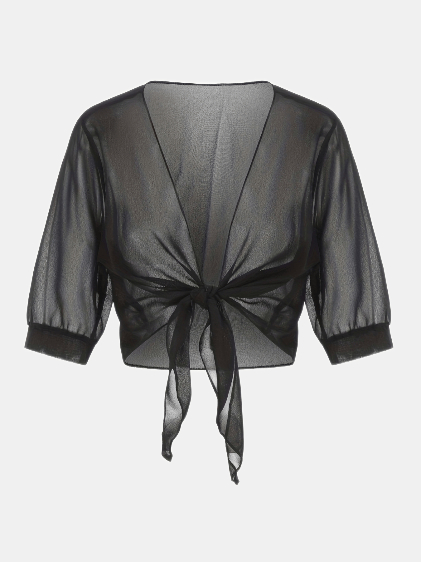 [Lightweight and Breathable] Elegant Shawl Wrap with Tie-Front Detail | Polyester | Lightweight and Breathable | Dress Accessory | Spring/Summer/Fall Events | Chic