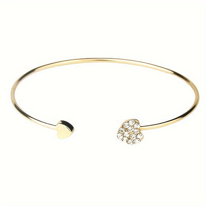 Modern 1-Piece Bracelet Set with Gold-tone