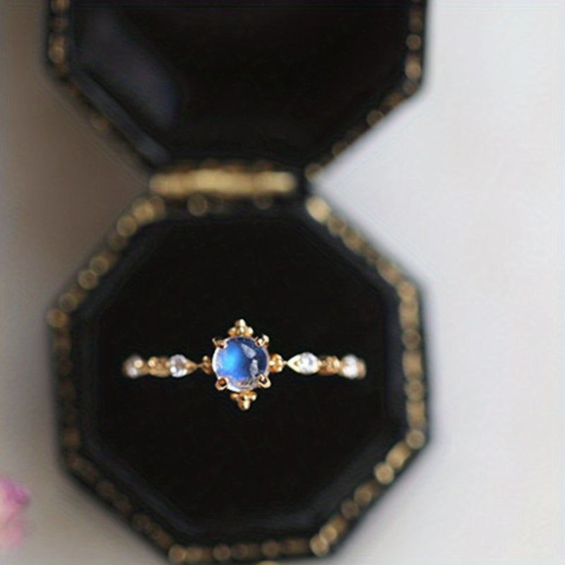 Modern Ring with Silver-tone
