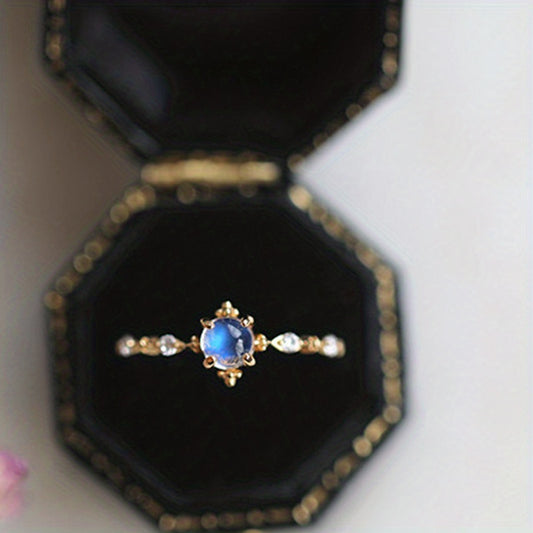 Modern Ring with Silver-tone