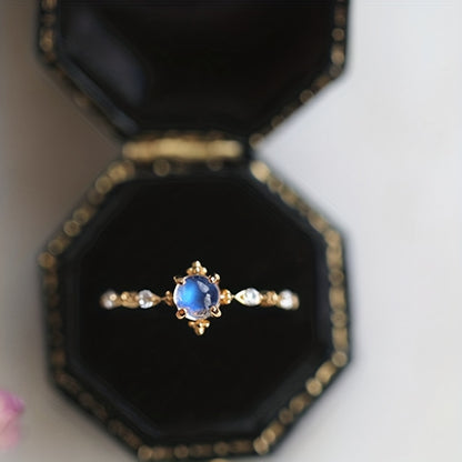 Modern Ring with Silver-tone
