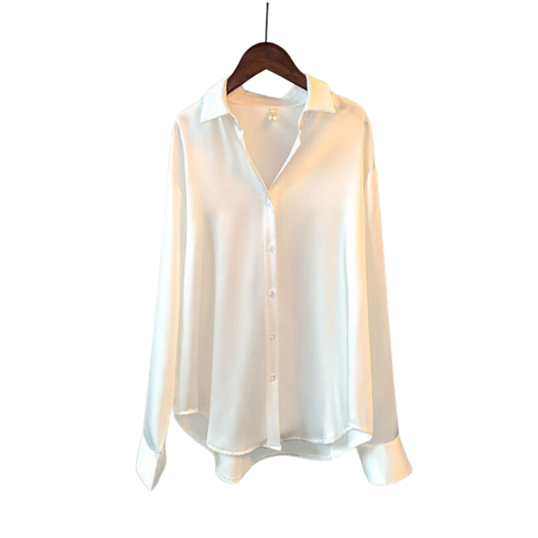 SATIN LONG-SLEEVED SHIRT
