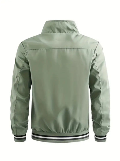Polyester Zip Long Sleeve Jacket