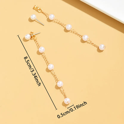 Boho Earrings with Pearl-inspired