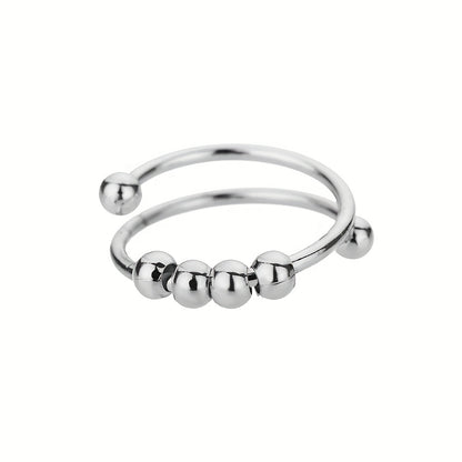 Modern Ring with Gold-tone