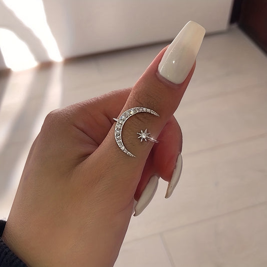 Modern Ring with Gold-tone