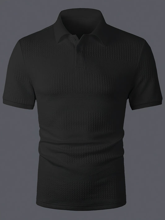 Men's Solid Short Sleeve Golf T-shirt For Summer Outdoor Business
