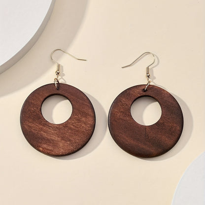 Modern Earrings with Gold-tone
