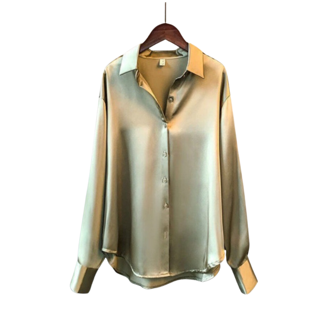 SATIN LONG-SLEEVED SHIRT