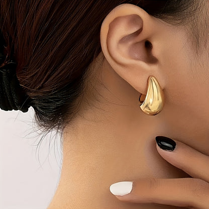 Vintage Earrings with Silver-tone