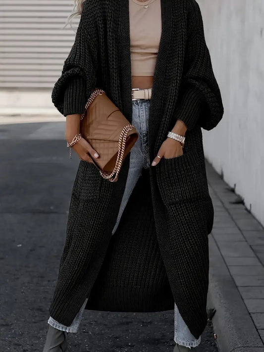 Long V-Neck Cardigan