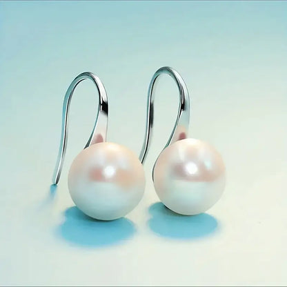 Timeless Earrings with Pearl-inspired