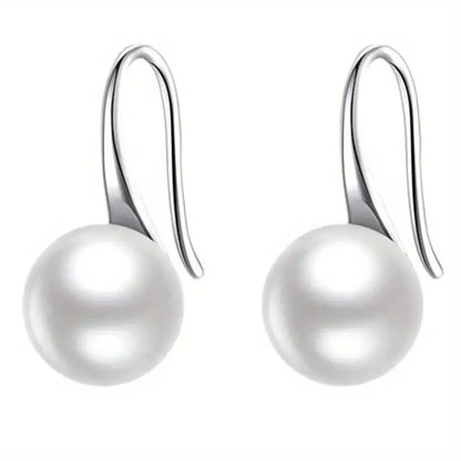 Timeless Earrings with Pearl-inspired