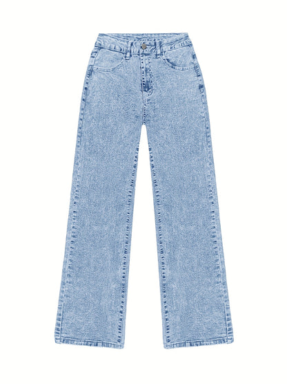 Timeless Blue Cotton Pants with Straight