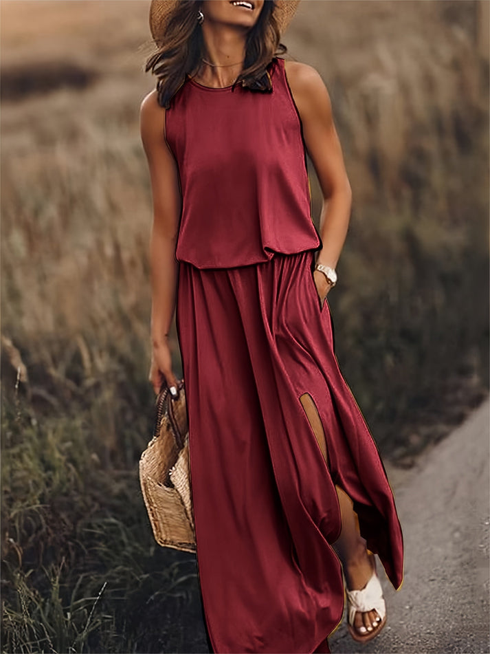 SLEEVELESS MAXI DRESS