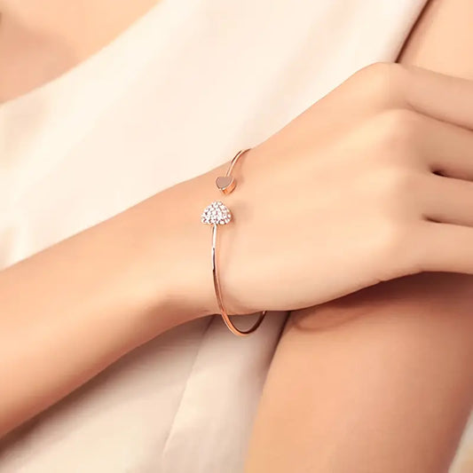 Modern Bracelet with Gold-tone