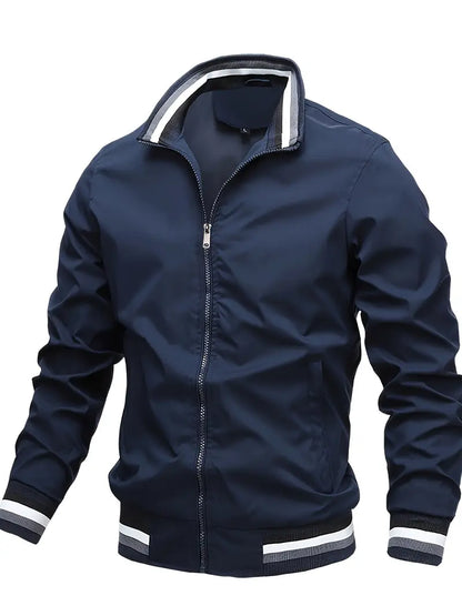 Polyester Zip Long Sleeve Jacket
