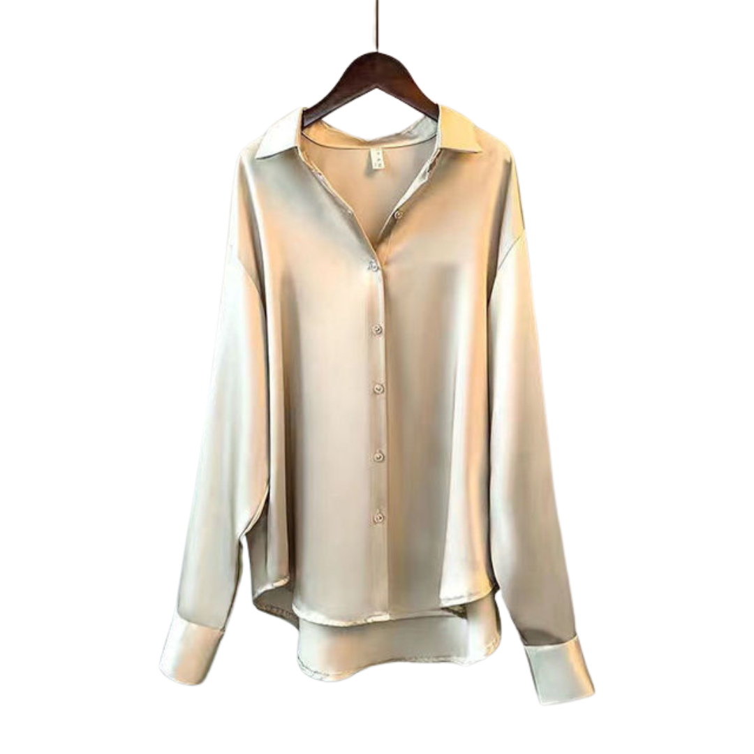 SATIN LONG-SLEEVED SHIRT