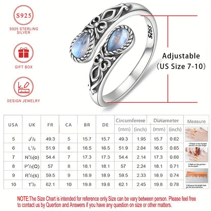 Boho Ring with Silver-tone