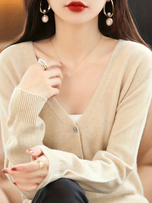 Viscose V-Neck Coat