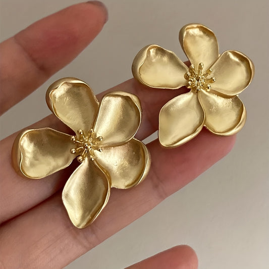 Vintage Earrings with Gold-tone