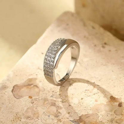 Evening Ring with Gold-tone