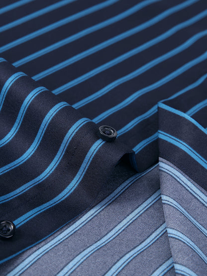 Classic Plaid Design Men's Formal Long Sleeve Shirt, Men's Button Up Shirt For Business Formal Occasions, Gift For Men