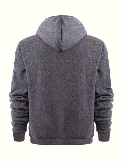 (Pearson OBM) European and American Fashion Casual Autumn and Winter Hat Sweater Zipper Long Sleeve Men's and Women's Same Style Sweatshirt Running Training Outdoor Warm Fitness Jacket