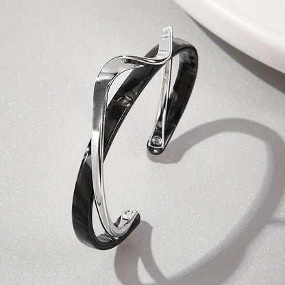 Modern Bracelet with Gold-tone