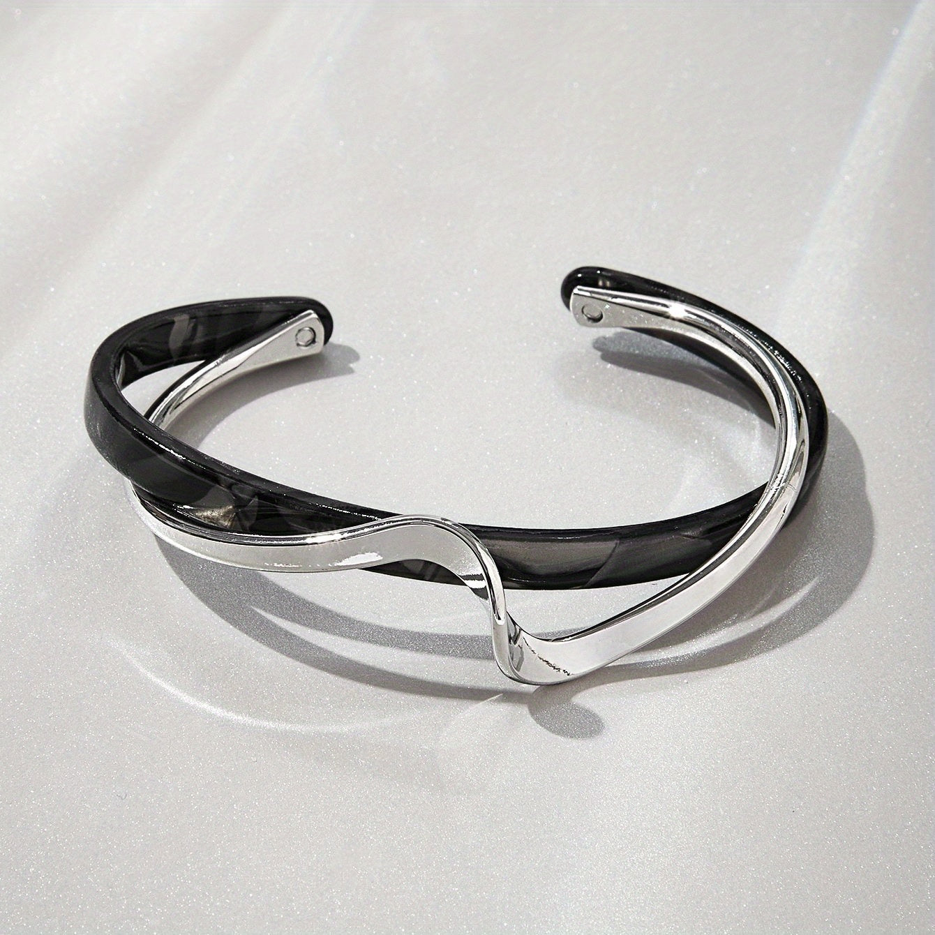 Modern Bracelet with Gold-tone