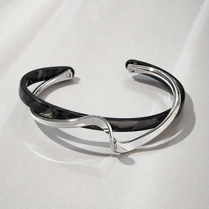 Modern Bracelet with Gold-tone