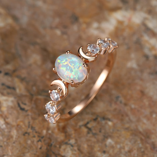 Vintage Ring with Gold-tone