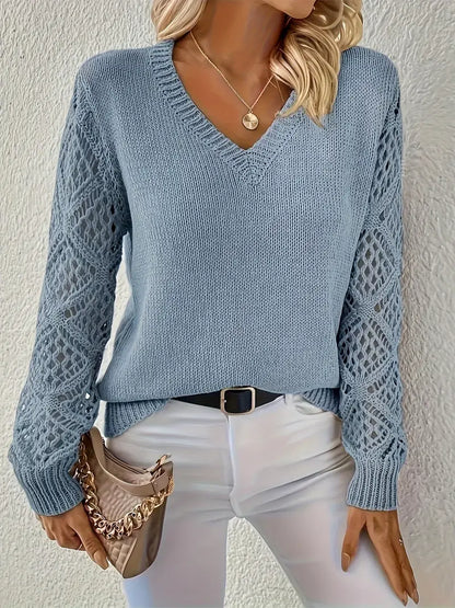 Long V-Neck Sweater