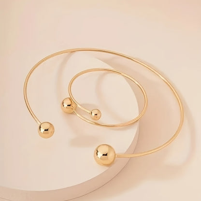 Timeless 2-Piece Bracelet Set with Polished finish
