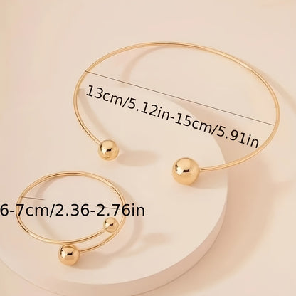 Timeless 2-Piece Bracelet Set with Polished finish