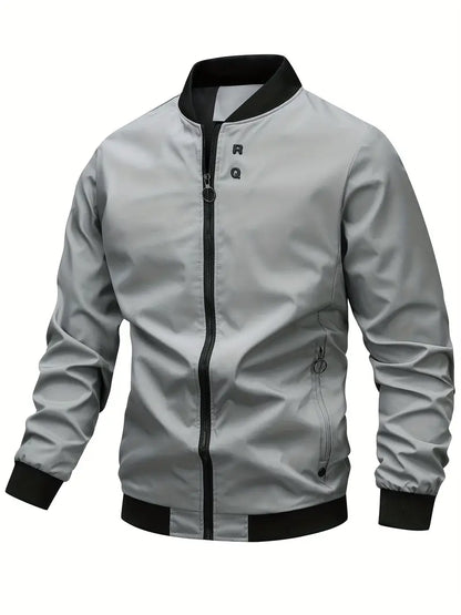 Polyester Zip Long Sleeve Jacket
