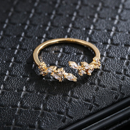 Evening 1-Piece Ring Set with Gold-tone