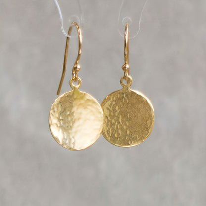 Modern Earrings with Gold-tone