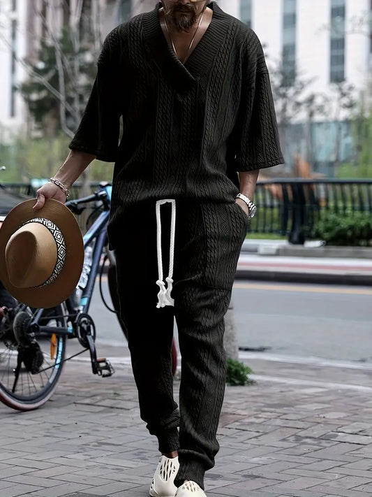 Polyester Knit Short Sleeve Pants