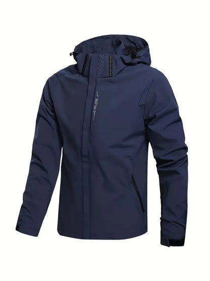 Polyester Hooded Zip Long Sleeve Jacket