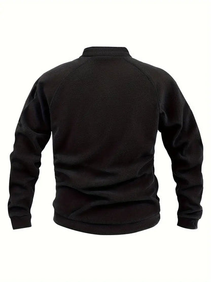 Fleece Polyester Knit Hooded Zip Hoodie