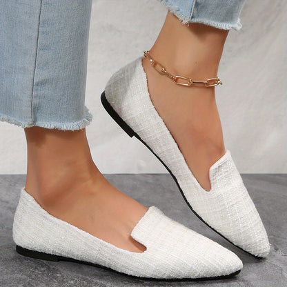 Timeless Plaid Flats with Slip-On