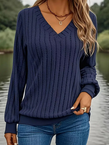 Long V-Neck Sweater
